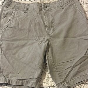 Old Navy Gray Flat Front Shorts Lightweight Design